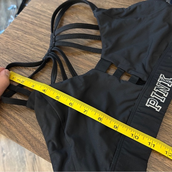 ❤️ PINK Victoria's Secret Women's Black Strappy Sports Bra L - Picture 7 of 7